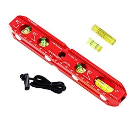 Nerrad Tools NTPLVL1 Aluminium Boat Level with Strap, Red