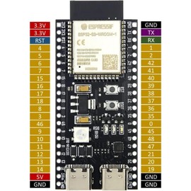 ESP32-S3 Board, 16MB Flash, 8MB RAM, USB Type-C, PCB Antenna (2 Boards)