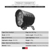 Ocnvlia 36V-60V E-Bike Headlight EScooter LED Front Lamp Electric Bike
