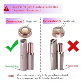 4 Piezas Cabezas De Repuesto Para Depiladoras Faciales