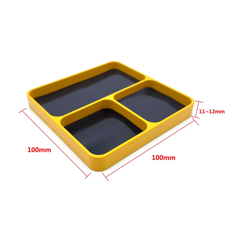Magnetic Desktop Screws Tools Parts Tray Holder Storage Plate Box