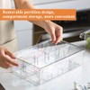 HUAYT Fridge Organisers,Fridge Drawer Storage Bins with Adjustable Slide Rail,Unique