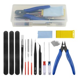 WMYCONGCONG 24 PCS Gundam Model Kits Modeler Basic Tool Set for Model Building Fixing and Repairing