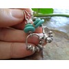 ♥ SPACER IM RING & HOWLITE STEINE ♥ einmalige Ohrringe