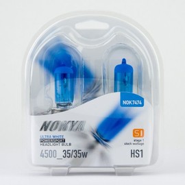 Nokya NOK7474 NOKYA POWERSPORT HEADLIGHT BULB ULTRA WHITE HS1 12V 35/35W (2PC)