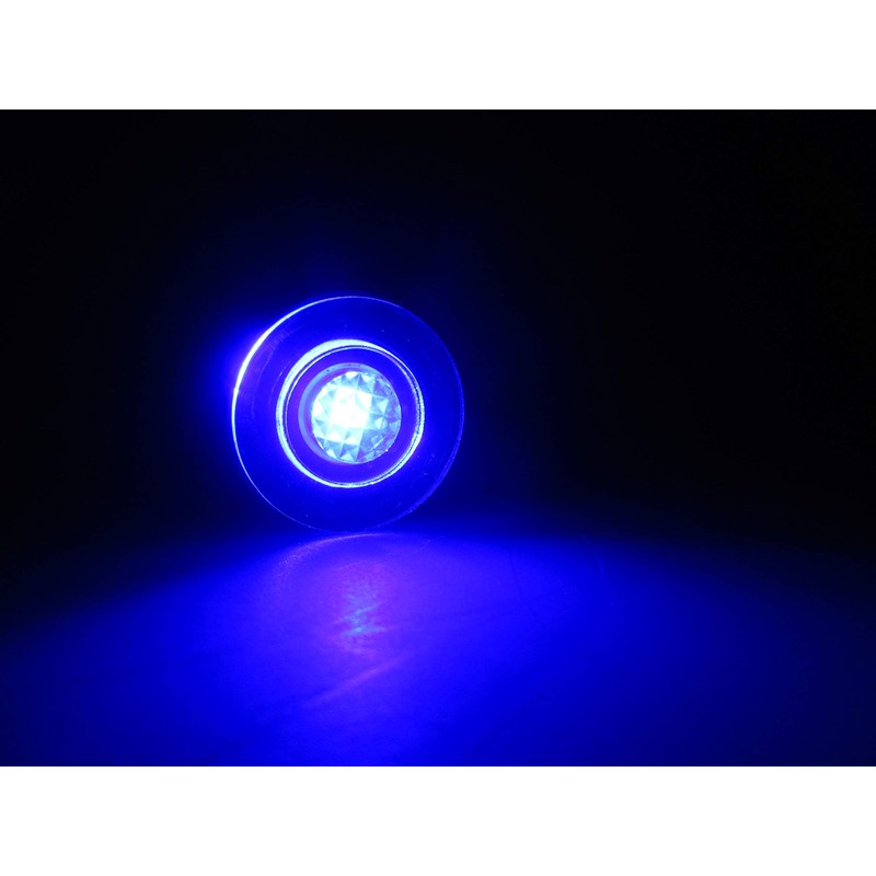 Pactrade Marine 4 Pieces Boat LED Livewell Round Button Blue