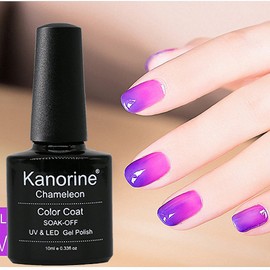 Kanorine Temperature Color Changing Gel Nail Polish 10mL UV LED Soak Off Gel kit