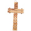 Jerusalem Our Lord's Prayer Cross Olive Wood 9" Spanish from