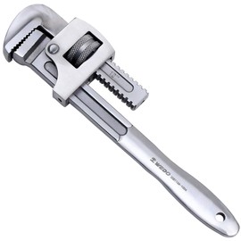 WEDO Stainless Steel Pipe Wrench, Straight Pipe Wrench, Adjustable Plumbing Wrench Spanner, Anti-Corrosion, Polished Surface, Rust-Proof, Durable, British Type, 300mm, 12" Length