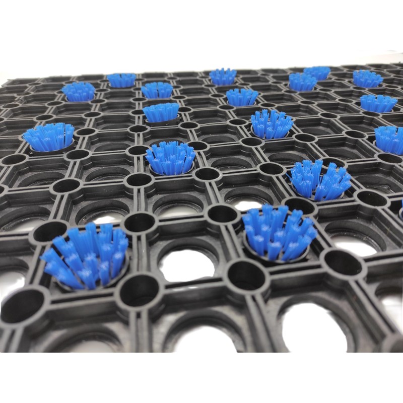 BaWoTec Durable Robust Ring Rubber Mat, Entrance Area, Non-Slip, Indoor