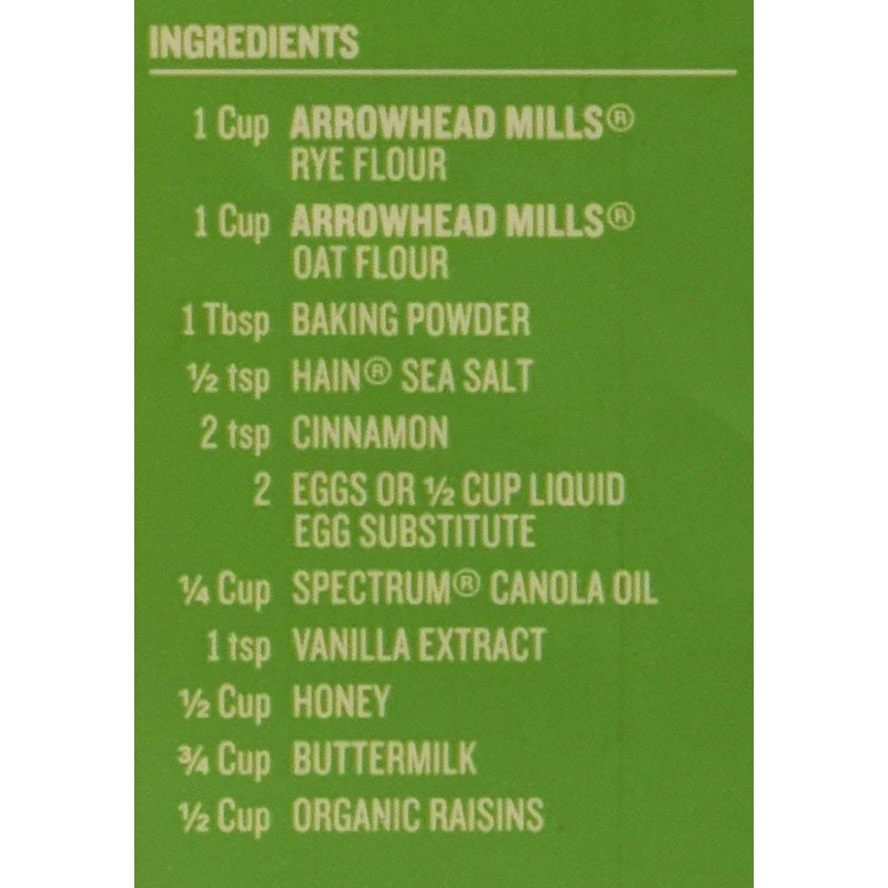 Arrowhead Mills Flour Rye Organic, 20 oz (3 Pack)