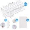 ARVOK Pack of 2 Cable Storage Box with Lid, Cable
