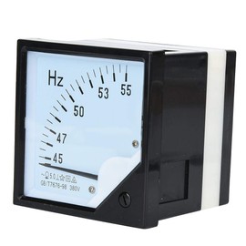 Square Panel Analogue Frequency Meter High Accuracy Digital Analogue Multimeter 45-55Hz AC380V 1.5 Accuracy