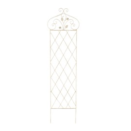 Pure Garden 50-LG5077 (Antique White) Garden Trellis-for Climbing Plants