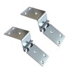 2 Pieces Sliver Folding Hinge for Wood Box,Iron Door Hinges