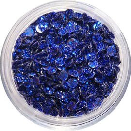Nail Ssen Nail Art Round Glitter Sequins 2.0mm Dark Blue / 네일쎈 네일아트 원형글리터스팽글 2.0mm 다크 블루