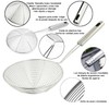 Stainless Steel Slotted Spoon, Spider Web Ladle Stainless Steel Strainer