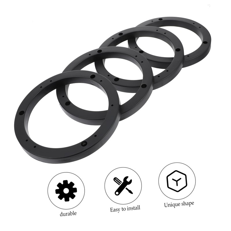 KONTONTY 2 Pairs Car Horn Pads Abs Speaker Spacer Ring