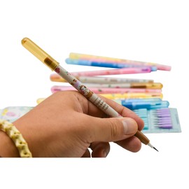 Lopenle 12 Pieces Adorable Rabbit Pencils Novelty Bunny Stacking Pencils Cats Stackable Pencils Animal Pencil With 64 Replacable Refills For School Office Using