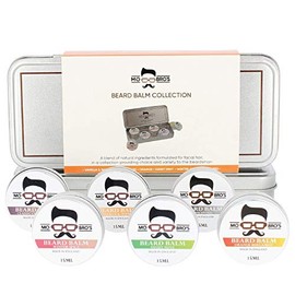 Beard Balm Collection | Leave in Conditioner to Style & Shape Your Beard | Non Greasy | Promotes Beard Growth and Shine | Stops Beard Irritation | 6 High Quality Scents in a Set
