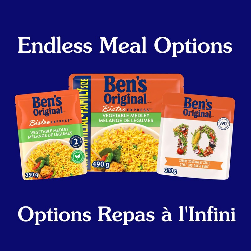 BEN'S ORIGINAL BISTRO EXPRESS Vegetable Medley, Flavoured Rice Side Dish,