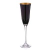 DIAMANTE Oro Black Champagne Flutes - 'Oro Black' Collection -