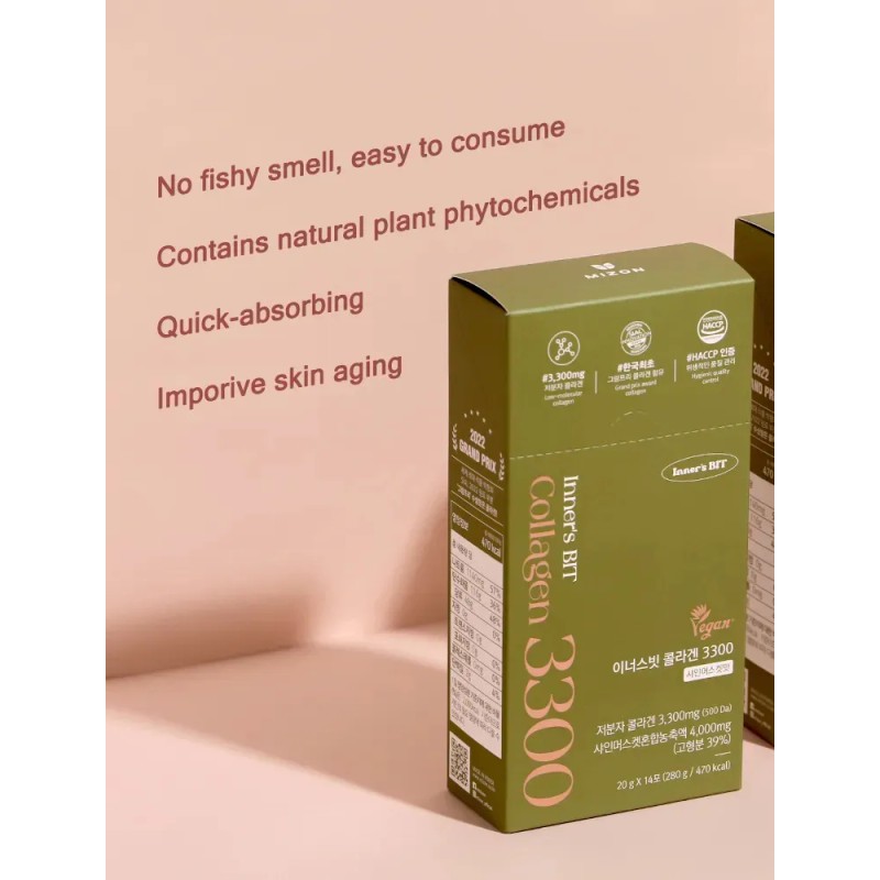 Innersbit Collagen 3300 Mizon Gelatina Stick Vegano Barras