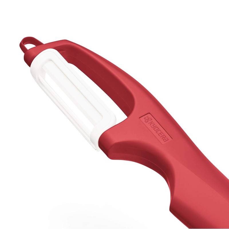 Kyocera 2349451 Double Blades Peeler, Ceramics, Red