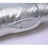 Eternal Beauty Silver 2 PCS Square Sequin Cushion Covers 18