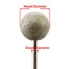 JINGLING 25mm 1 inch Spherical Head Diamond Grinding Bits Round