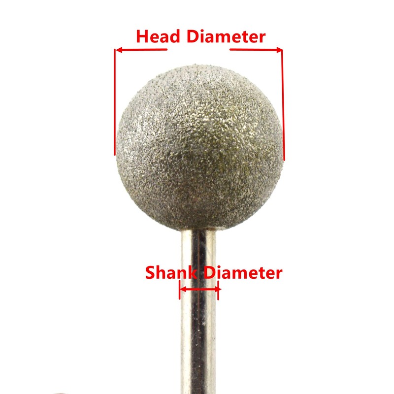 JINGLING 25mm 1 inch Spherical Head Diamond Grinding Bits Round