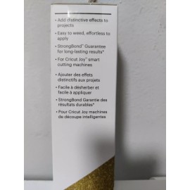 Cricut NEW Gold Glitter Cricut 2007221 Smart Iron-On Strongbond guarantee Craft Vinyl