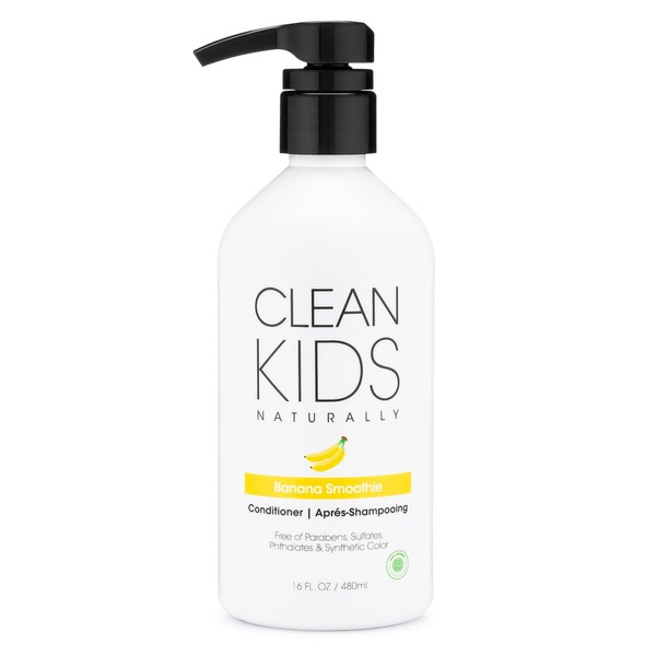 Gabriel Cosmetics Clean Kids Naturally Banana Smoothie Conditioner, 16 oz (1 Bottle)