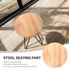Round Wooden Stool Seat Cover Replacement for Bar and Dining