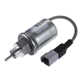 A ABSOPRO Fuel Barrier Stop Solenoid Valve for Caterpillar Silver Tone
