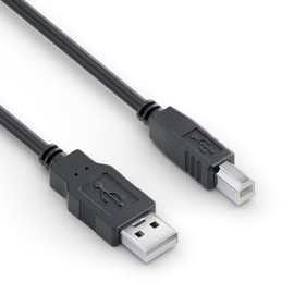 sonero® USB 2.0 Kabel, aktives Verbindungskabel mit Signalverstärker, Druckerkabel, USB-A Stecker auf USB-B Stecker, 480 Mbit/s, 15.0m, schwarz