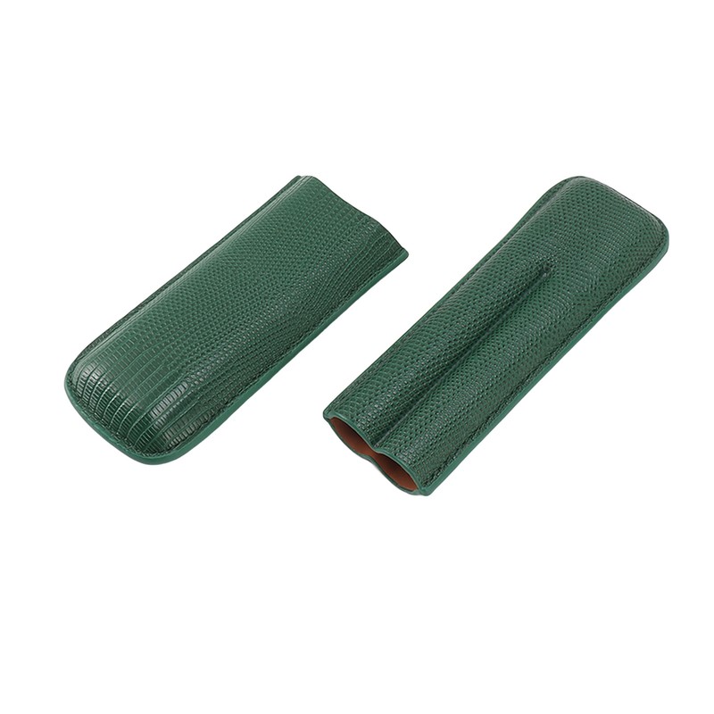 Cigar Case Fashion Elegant Portable Sturdy Crocodilian Skin Texture Faux