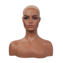 L7 MANNEQUIN European American Model Head Display Props Mannequin Head with Shoulders Bust