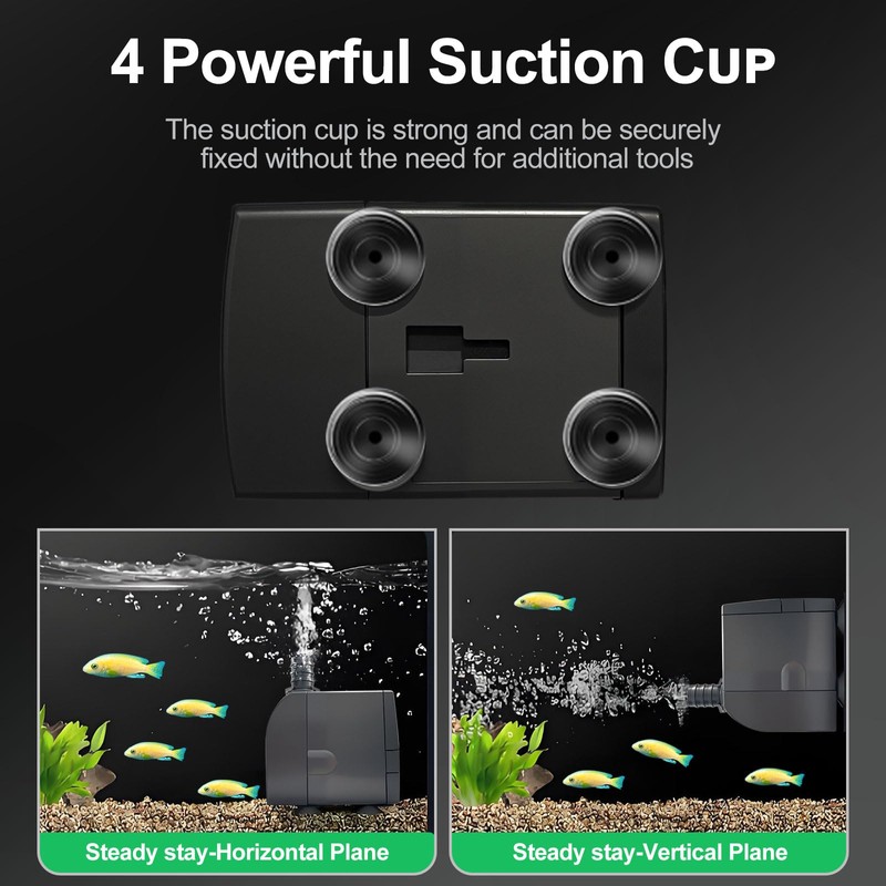 Replacement Pump 1500L/H 400GPH for LONGRUN 48'' Mirror Waterfall Fountain