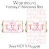 Girls 13th Birthday Party Mini Candy Bar Wrappers, Pink and