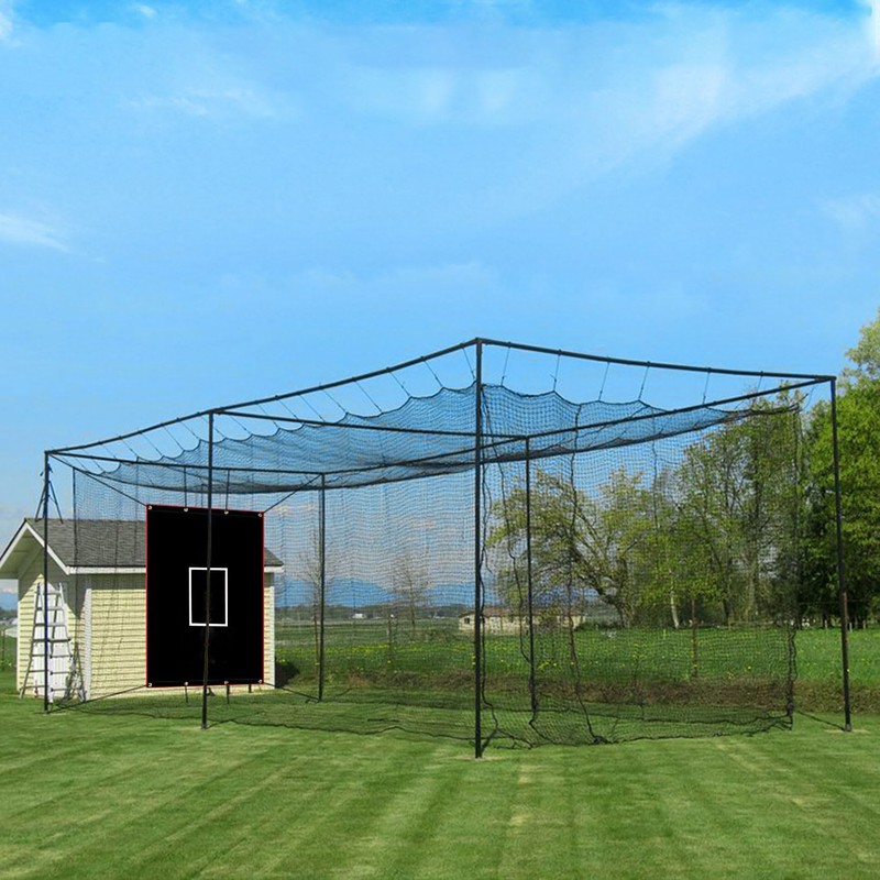 Supvision Batting Cage Backstop with Strike Zone Heavy Duty PVC