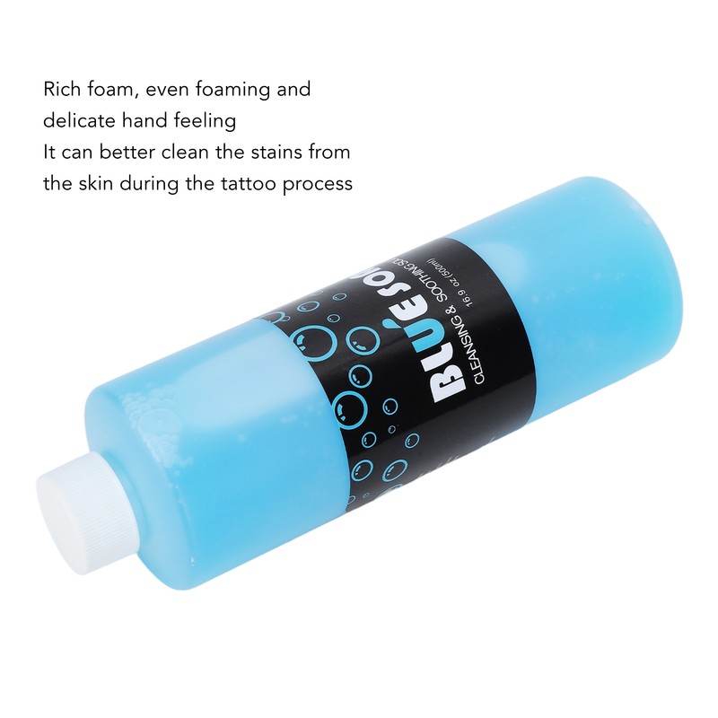 Blue Soap Tattoo Cleaning Solution 500ml Gentle Refreshing Soothing Cleansing