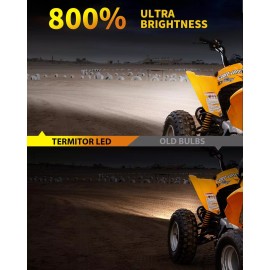 Fahren 9006 HB4 LED Light Bulbs 65W 30000LM 6500K White 800% Brighter (Pair)