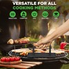 Nutrichef Cast Iron Grill Press - Heavy-Duty Griddle Press with