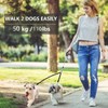 Dual Retractable Dog Leash for 2 Large Dogs (Up to