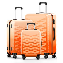 Suitour Luggage Set of 3,Hardside Lightweight Suitcase Sets with Spinner Wheels & TSA lock,Luggage 3 Piece Set for Travel