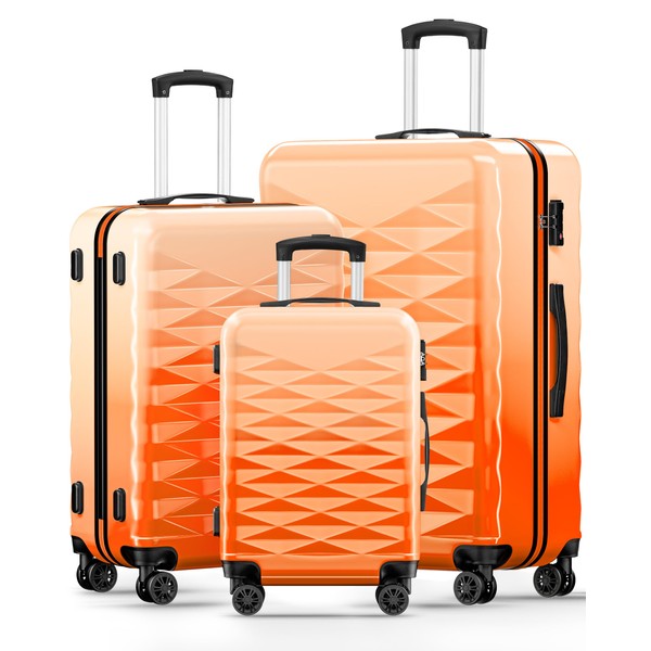 Suitour Luggage Set of 3,Hardside Lightweight Suitcase Sets with Spinner