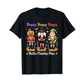 Hallothanksmas Nutcracker Squad Holiday Christmas Pajama T-Shirt