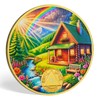 deDecoml Serenity Prayer Recovery Coin Cabin Design with Unity, Service,