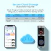 INNOSECU Wireless Battery Video Doorbell Camera 1080P with Chime, 92°